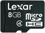 Lexar 8GB microSDHC Memory Card