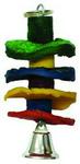 MCPets Bird Toy - Rawhide Small Wheels & Bell