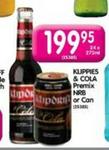 Klippies & Cola Premium Nrb Or Can-24x275ml