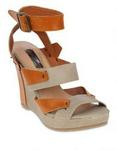 Marie Nude Claire Wedge Sandals