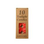House Brands Red Tealight Pack Of 10
