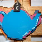 A.scribe Teapot Chalkboard Multicolor
