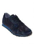 Linx Suede Pattern Sneakers  Navy