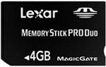 Lexar Premium 4GB Memory Stick Pro Duo Memory Card