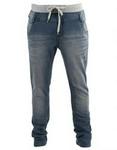 Linx Indigo Denim Knit Slim Trackpants  Blue