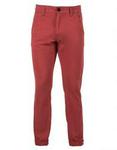 Bellfield Twisted Leg Chino Pants  Red