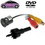 Waterproof Wired Punch Dvd Rear View Camera With Scaleplate Support Installed In Car Dvd Navigator Or Car Monitor Wide Viewing Angle: 170 Degree