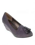 Launch Tassel Wedges  Grey