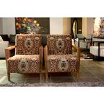 Jo Carlin Furniture Lautrec Armchair In Leather Multicolor