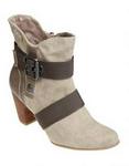 S.oliver Canvas Ankle Boots Camel