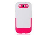 Dual Color Detachable Protective Case For Samsung I9300 Galaxy S Iii (rose ) Red