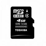Toshiba Micro SD 4GB Memory Card