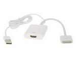 IPAD To Hdmi Adapter + Usb Cable For Iphone 4 & 4s The New