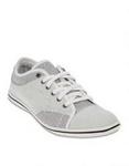 Utopia White Pinstripe Sneakers
