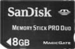 SanDisk 8GB Memory Stick PRO Duo Memory Card