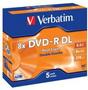 Verbatim DVD-R Dual Layer 8x 5 Pack Jewel Box
