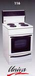 UNIVA 116 4 Plate Stove With Storage Drawer