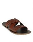 Anton Fabi Woven Sandals  Brown