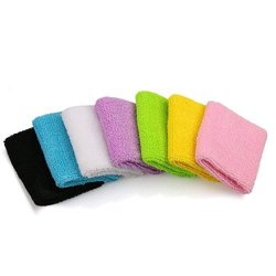 Bluesky Sports Cotton Wrist Sweatbands With Different Color