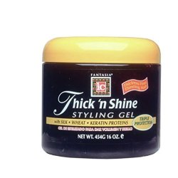Fantasia Thick N Shine Stay Styling Gel 16 Ounce