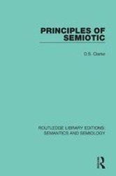 Principles Of Semiotic Paperback