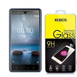 Khaos For Nokia 8 HD Clear Tempered Glass Screen Protector With Lifetime Replacement Warranty