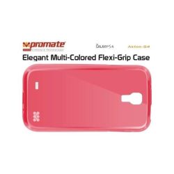 Promate AKTON-S4-ELEGANT Multi-colored Flexi-grip Case For Samsung Galaxy S4-RED Retail Box 1 Year Warranty