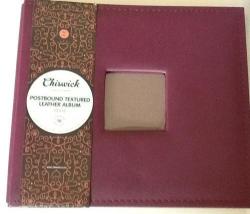 Chiswick Postbound Textured Leather Album 12x12 Scrapbook Album