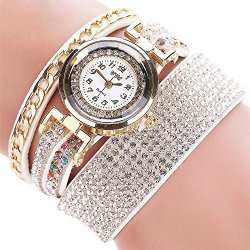 Womens Bracelet Watches Cooki On Clearance Lady Watches Female Watches Cheap Watches For WOMEN-Q6 White