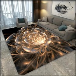 1PC Carpet Flower Floor Mat Thickened Rug Vintage Skidproof Blanket For Living Room Bedroom Coffee Table Washable Door Mat Home Decoration Room Decoration Home Accessories