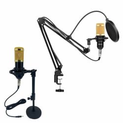 BM800 Plus Professional Recording And Streaming Microphone With Dual Stand