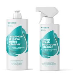 Natural Bathroom Cleaning Pack 1 X Toilet Cleaner 500ML And 1 X Mint Fresh Bathroom Cleaner 500ML