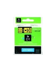: Dymo Label Tape 19MM On Yellow - DYT19BKYL