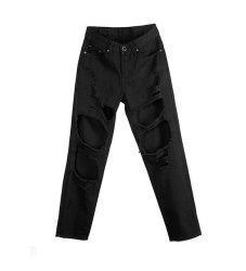 Cwlsp Vintage Torn Casual Jeans - Black S