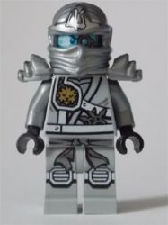Zane Titanium Ninja With Hood - Lego Ninjago Minifigure
