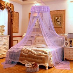 Simple Dome Ceiling Mosquito Net princess Wind To Round The Mosquito Net exquisite Ceiling Clean Mosquito Net-t 150X200CM 59X79INCH
