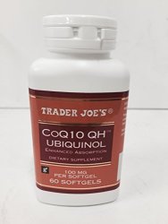 Trader Joe's COQ10 Qh Ubiquinol - 100MG Per Softgel - 60 Softgels By Trader Joe's
