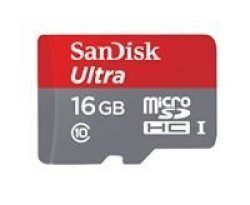 SanDisk 16GB Ultra MicroSDHC 16GB MicroSDHC UHS-I Class 10 Memory Card