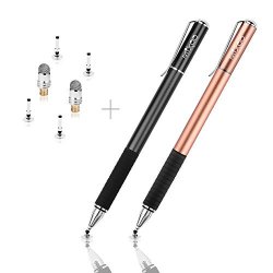 Mixoo Capacitive Stylus Pen Disc Tip & Fiber Tip 2IN1 Series High Sensitivity & Precision Styli Pens Universal For Ipad Iphone Tablet Other Touch