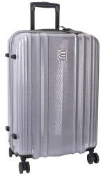 Cellini Compolite Medium 4 Wheel Trolley Case Silver