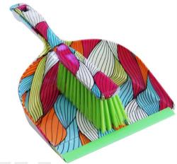 Handheld Brush And Dustpan Set Rainbow Paisley Design No Packaging Out Of Box Failure Warranty