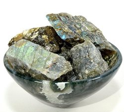 Labradorite Rough Stone Natural Spectrolite Crystal Cab Azure Flash Feldspar Mineral Rock For Carving From Madagascar - 5PCS