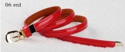 Belt For Women Made Of Genuine Leather In Candy Color - Red