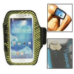 Luxury Sports Armband Case With Key Pocket For Samsung Galaxy S Iv I9500 I9300 Yellow