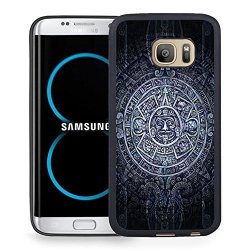 S8 Case Samsung Galaxy S8 Black Cover Tpu Rubber Gel - Aztec Pattern