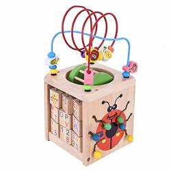 Dicpolia Baby Toy Children's Multi-function Around The Beads Activity Box Beaded Maze Multi-function Educational Children's Toys Shipped From The Usa