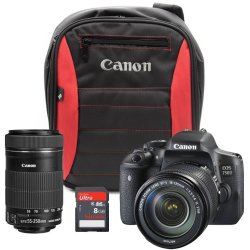 Canon 750D 24MP Dslr Twin Is Lens Value Bundle