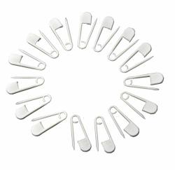 White 2.2in CCUT 120Pcs Baby Safety Pins Plastic Head White Baby Diaper Safety Pins Safety Locking Baby Cloth Diaper Nappy Pins 