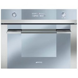 Smeg 45cm Linea Series Compact Combination Microwave Oven Stainless Steel