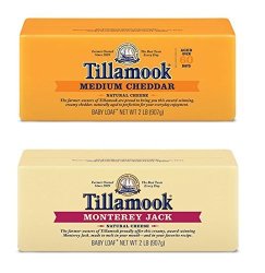 Tillamook Medium Cheddar Cheese & Monterey Jack Cheese Bundle Of 2 Lb Loaves